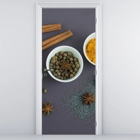 Fototapet pentru ușă - Condimente (95x205cm)