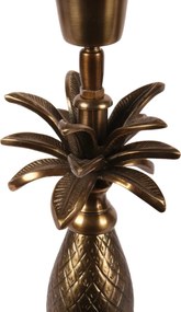 Lampă de masă din aluminiu, auriu, finisaj antichizat, 40 x 11 cm, „Gobelin”