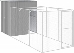 vidaXL Cușcă de câine & țarc gri deschis 165x455x181cm oțel galvanizat