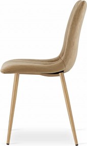 OFERTA Scaun de catifea maro LAVA II. calitatea a doua