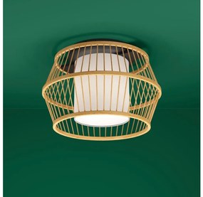 Plafonieră Eglo 390232 MONTERROSO 1xE27/40W/230V maro