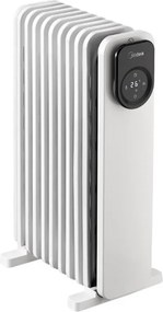 Calorifer cu ulei Midea MHO2009RCPW, 2000 W, 20 m², 9 elementi, 3 trepte, Afisa LED, Timer, Alb
