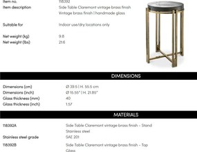 Masuta auxiliara design LUX Claremont