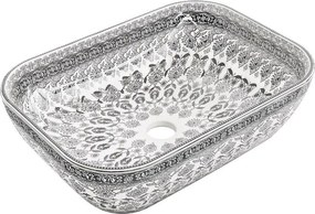 Mexen Rita Umyvoar Pe Blat 45 x 32 cm, Alb/Negru Model - 21084586