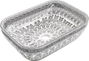 Mexen Rita Umyvoar Pe Blat 45 x 32 cm, Alb/Negru Model - 21084586