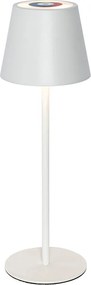 Lampă de masă albă incluzând LED reglabil și reîncărcabil RGB IP54 - Murdock