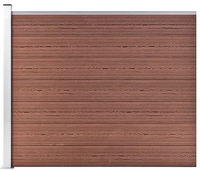 vidaXL Panou de gard, maro, 175 x 146 cm, WPC