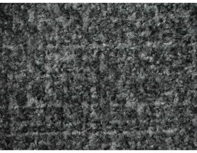 Pat matrimonial gri închis tapițat cu somieră 160x200 cm Makana – Makamii