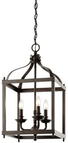 Lustră pe lanț LARKIN 3xE14/60W/230V antracit Kichler