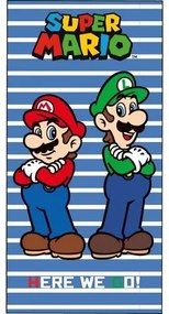 Prosop pentru copii Super Mario și Luigi , 70 x140 cm