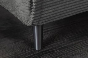 Fotoliu Pat SMART MULTIFUNCTION 140cm catifea raiata gri