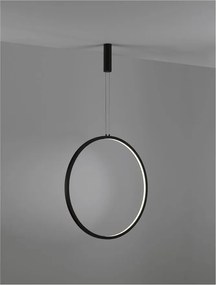 Pendul LED dimabil design modern Change negru 80,7cm