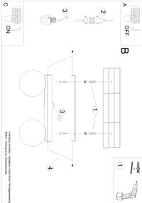 Plafonieră YOLI 2xG9/12W/230V albă Sollux SL.1147