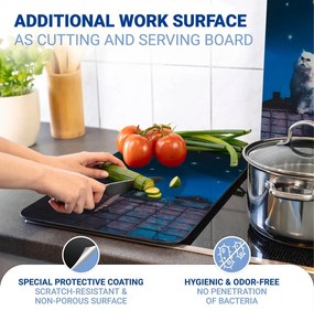 Protecții de aragaz 2 buc. din sticlă temperată 30x52 cm – Maximex