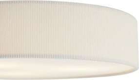 Plafonieră modernă albă cu abajur de catifea 46cm 3 lumini - Luz