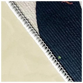 Covoras de Craciun SANTA STEP 60x90 cm, negru