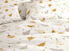 Lenjerie de pat din bumbac FROST & GOLD alba Dimensiune lenjerie de pat: 70 x 90 cm | 140 x 200 cm