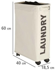Coș de rufe Wenko Corno 44,4 l, bej