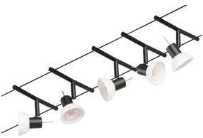 Paulmann 94450 - Set 5x GU5,3/10W spot SHEELA 230V negru