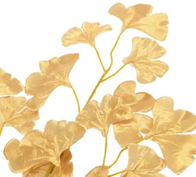Frunze artificiale Ginko, 10 buc., auriu, 65 cm Auriu
