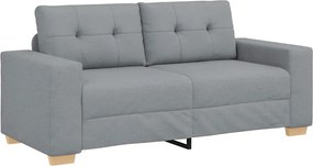 vidaXL Canapea lovesea gri deschis 180x77x82 cm stofa