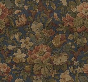 Fototapet, Vintage Flora, Blue, Rebel Walls