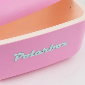 Geanta frigorifica Polarbox Pop, 20 litri, Polistiren AIRPOP, 5-15°C pana la 24h, Roz/Verde