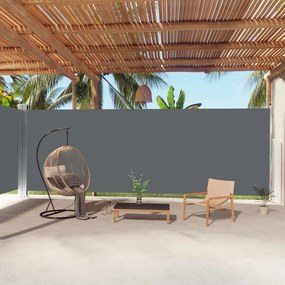 vidaXL Copertină laterală retractabilă, antracit, 220x1000 cm