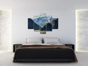 Tablou cu peisaj cu munții (150x105 cm)