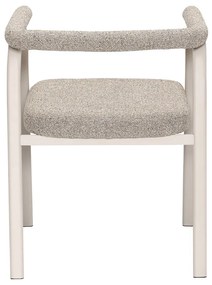 Set de scaune de sufragerie bej cu cotiere 2 buc. tapițat Ecto – Hübsch