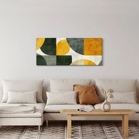 Tablou - Abstracție în culoare de măslin (120x50 cm)