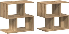 vidaXL Noptiere 2 buc. stejar artizanal 50x30x51,5 cm lemn prelucrat