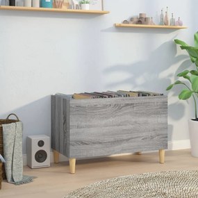 vidaXL Dulap pentru discuri gri sonoma 74,5x38x48 cm lemn prelucrat