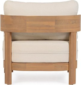 Fotoliu de grădină în culoare naturală din lemn masiv Pablo – Bizzotto