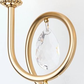 Aplica perete stil clasic cu cristale Swarovski Giada auriu mat