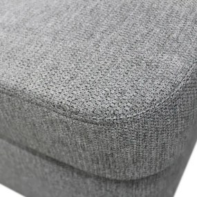 Colțar extensibil în formă de U SERPA, cu spațiu de depozitare, pe partea dreaptă, gri