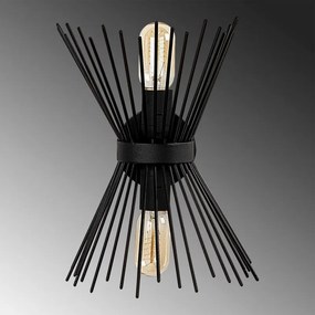 Aplica Elefant 892OPV1203, Metal, 23x16cm, Design elegant, Negru