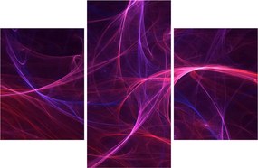 Tabloul abstract cu linii curbe (90x60 cm)