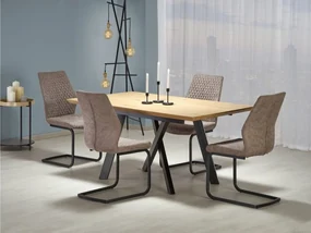 Set de mese Houston 42076x90x160cm, Numărul de locuri: 4, Unghiular, Stil: Modern