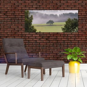 Tablou - Lunca cu copac (120x50 cm)