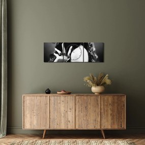 Tablou - Femeia minunată (cu ceas) (90x30 cm)
