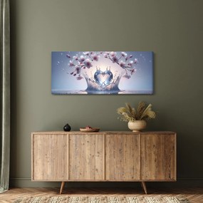 Tablou - Inimă de diamant (120x50 cm)