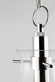 Pendul LUX design minimalist IVY medium, nichel lucios