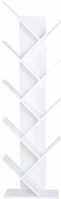 Biblioteca BAKI NEW TYP 1, alb, DTD laminat, 43x20x144 cm