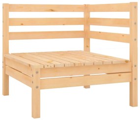 Canapele de colt pentru gradina, 2 buc., lemn masiv de pin