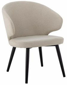 Scaun dining, natur, din stofa, Loon