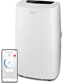 Aparat mobil inteligent de aer condiționat 3 în 1 Sencor 760W/230V 7000BTU Wi-Fi + telecomandă