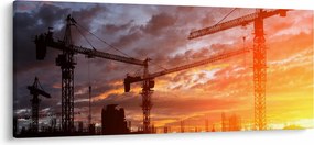 Tablou - Șantier de construcții (120x50 cm)
