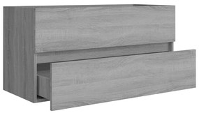 Dulap de chiuveta, sonoma gri, 90x38,5x45 cm, lemn prelucrat sonoma gri, Dulap pentru chiuveta, 1