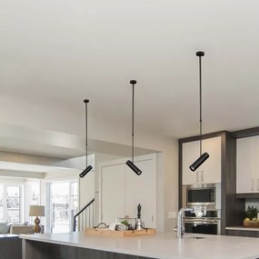 Lustră pe tijă 1xGU10/35W/230V negru